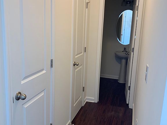 view to first floor powder room