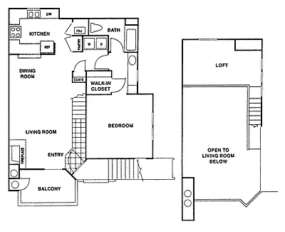 Floor plan Model 1D Loft