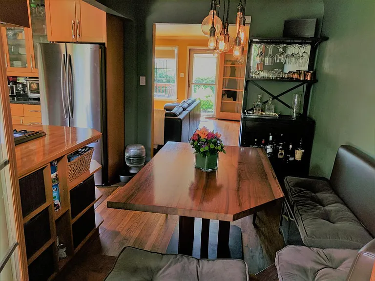 Dining space, adjacent to kitchen and living room