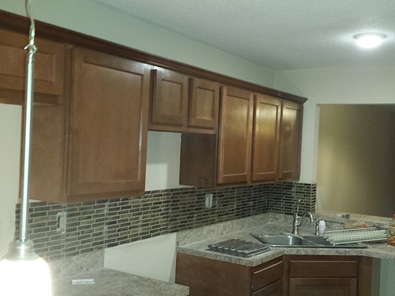 Breakfast bar at end