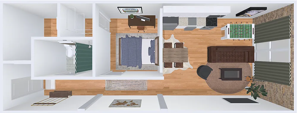 Floor plan 1bd/1b 10
