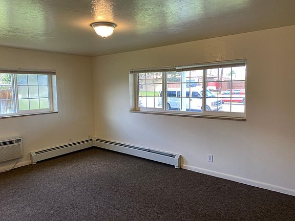 Living room with windows on two sides
