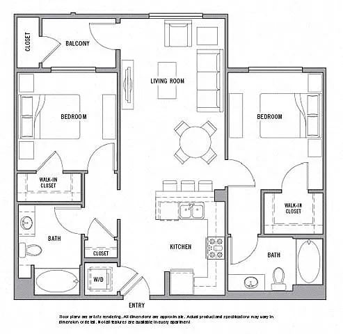 Floor plan 2J