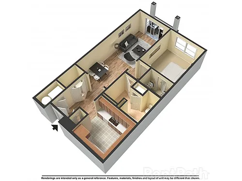 Floor plan 1BD