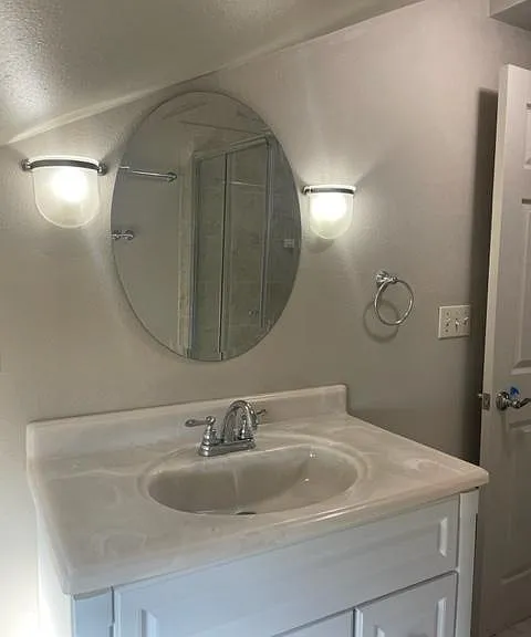 Third floor bathroom sink area