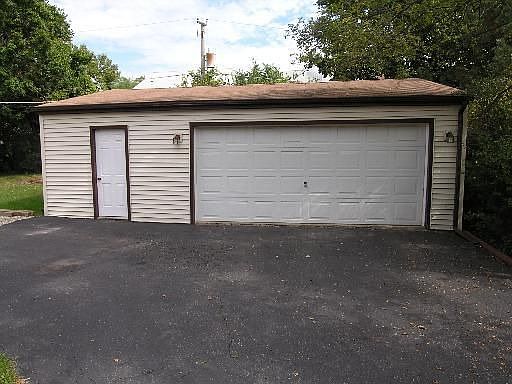 2 car garage with space for workshop and storage