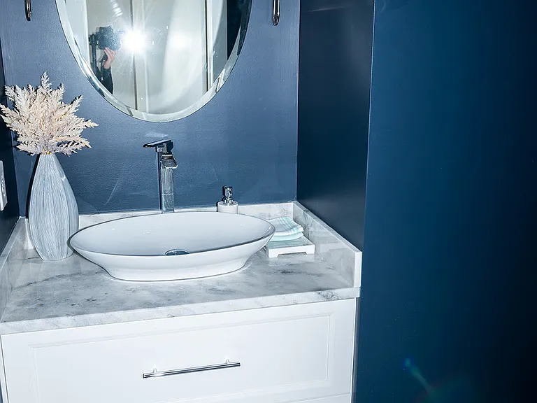 first floor half bath