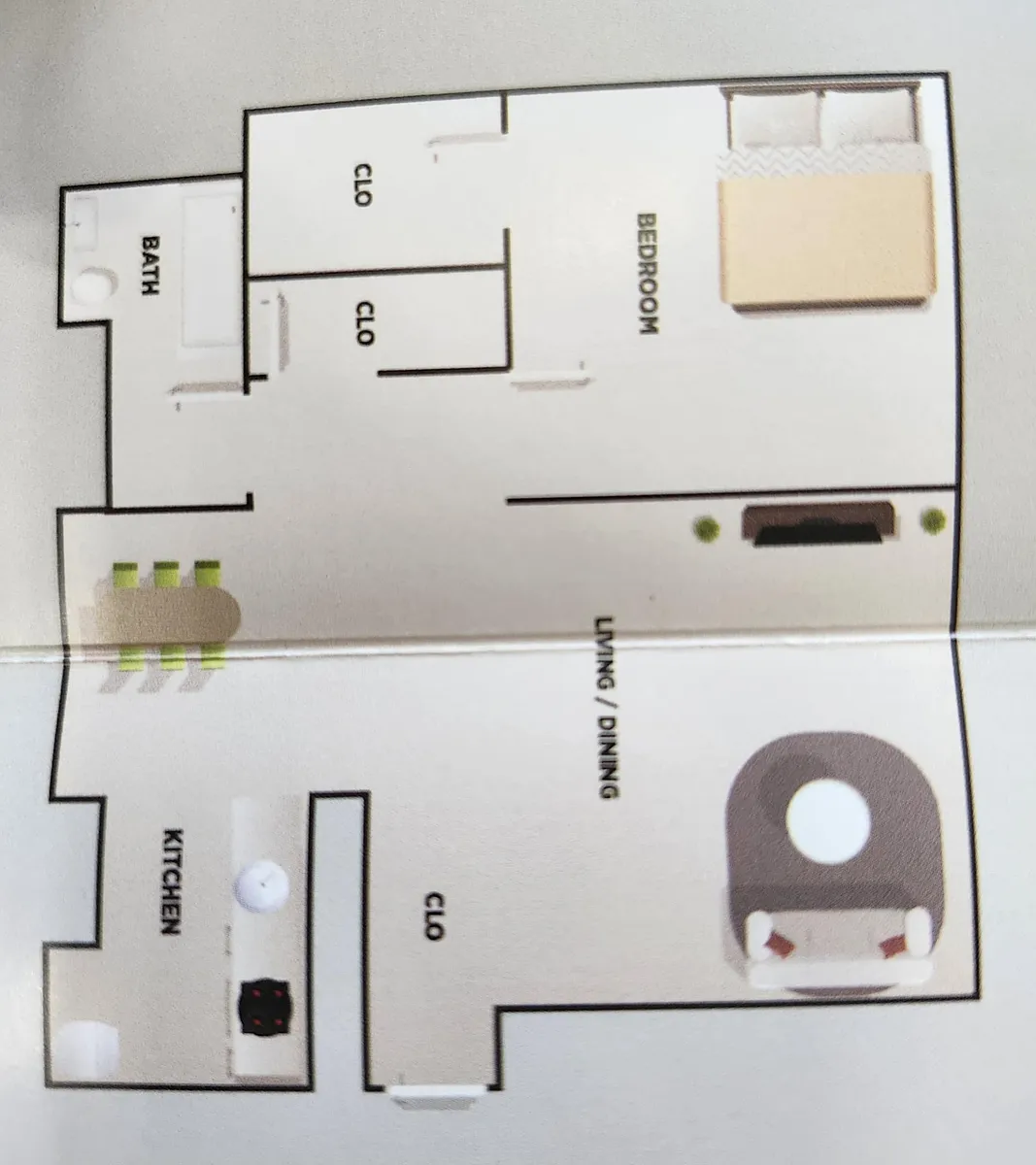 Floor plan 1 Bedroom