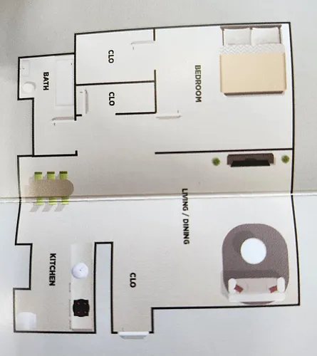 Floor plan 1 Bedroom