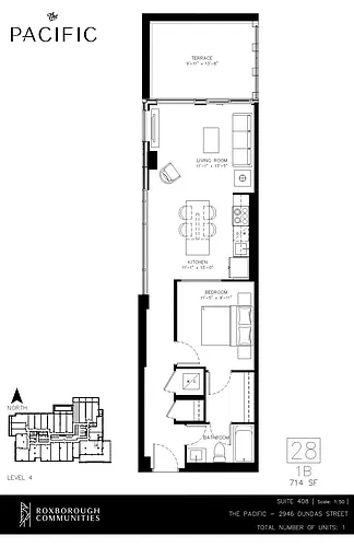Floor plan 1 bedroom 1 bath 1 Bed 1 Bath 16