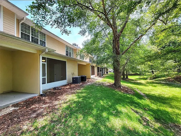 Back area of townhomes