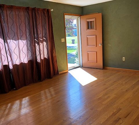 living room from fireplace
