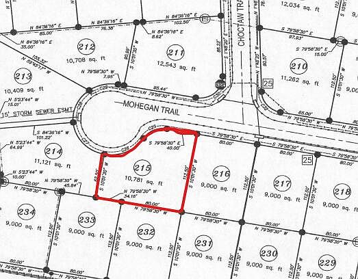 1st image of 303 Mohegan Trl Lot 215