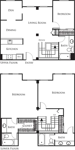 Floor plan 2A - Prestige with Den