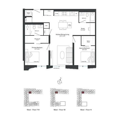 Floor plan W0742