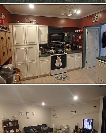 Kitchen and living room 