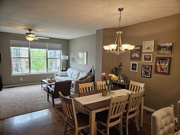 Dining area with living area beyond