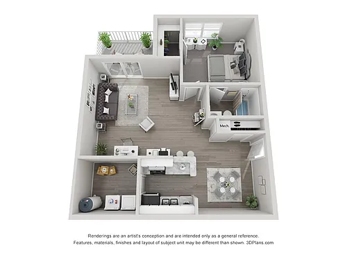 Floor plan 1X1
