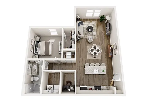 Floor plan 1B - SUNROOM