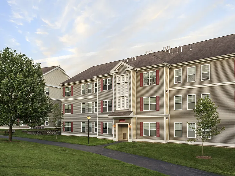 Building Exterior With Green Space