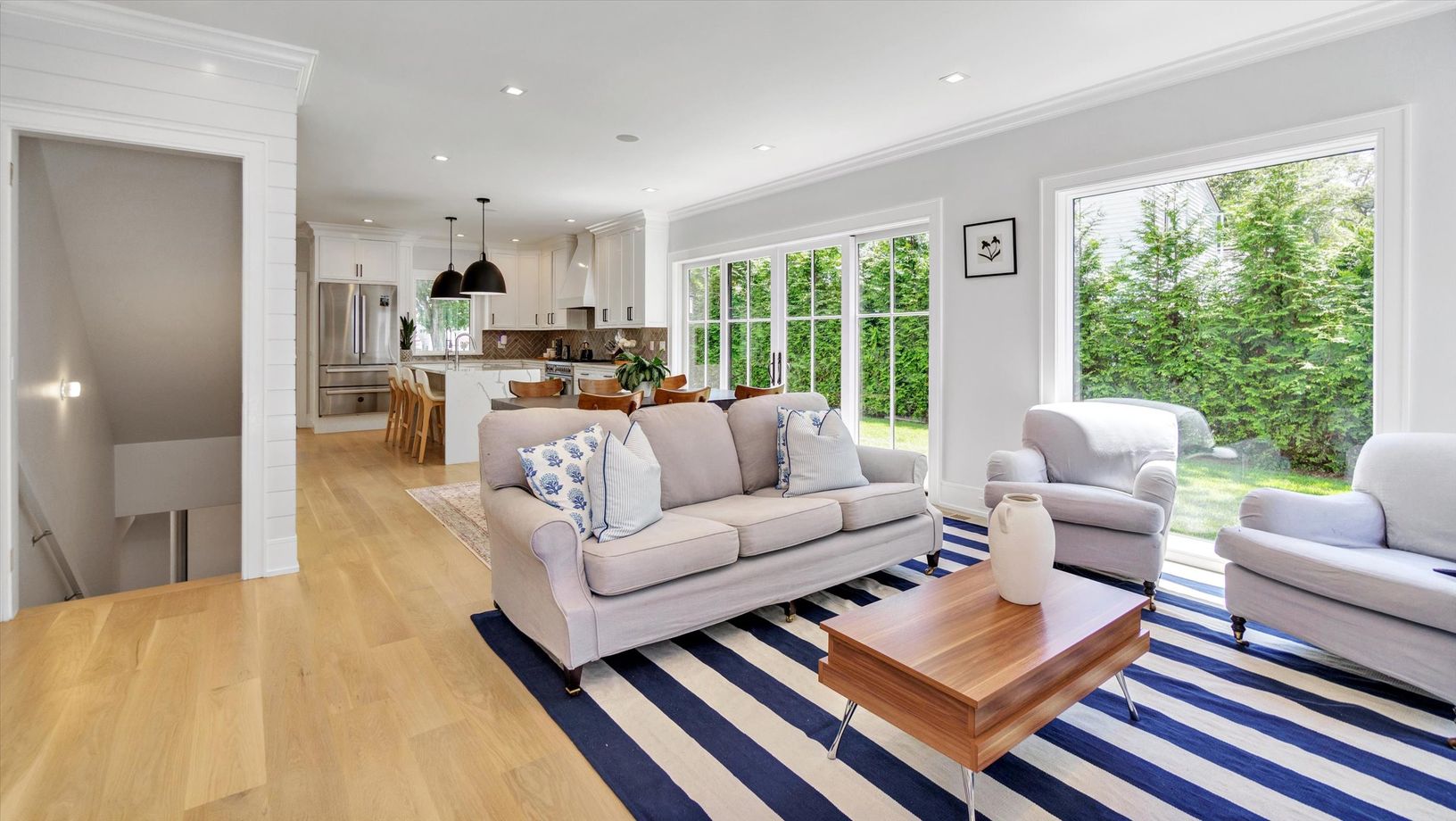  Living room with an open floor plan 