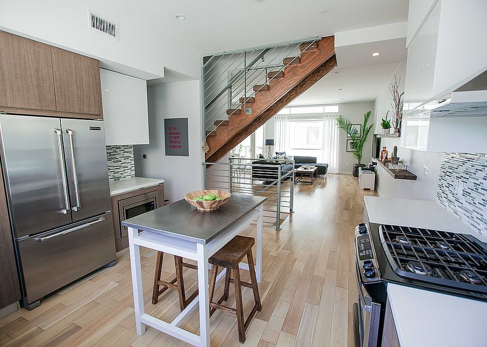 Large designer open kitchen