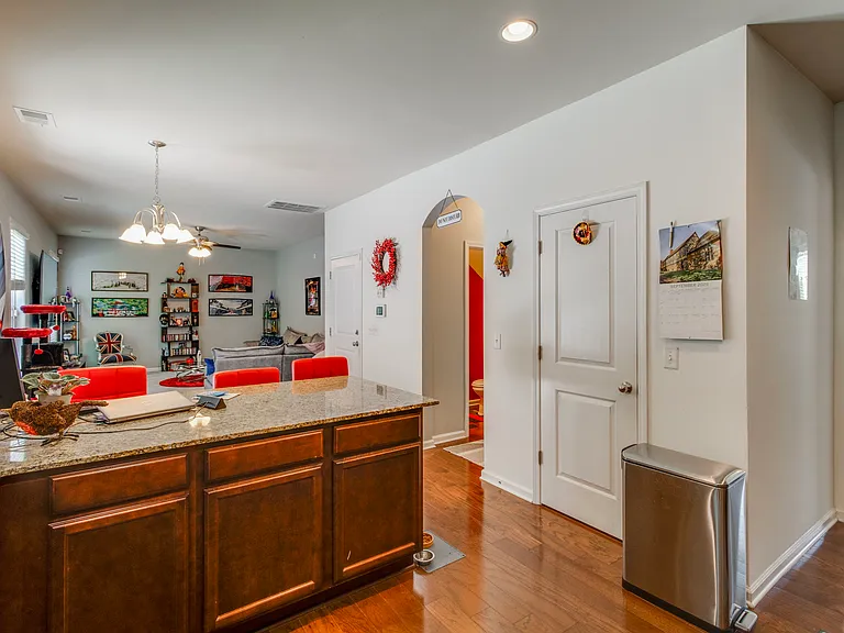 Spacious kitchen with granite counter tops