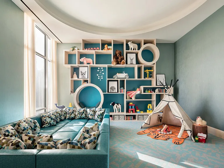Children s play suite featuring a prep kitchen for playdates and birthday parties.