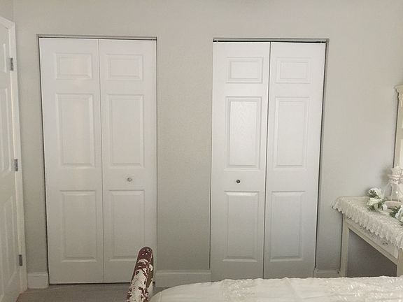 double closets in guest bed 