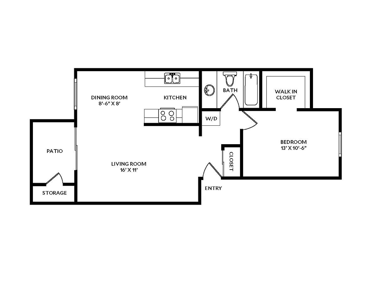 Floor plan 1B