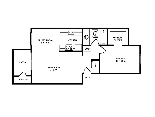 Floor plan 1B