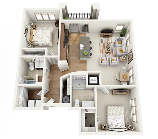 Floor plan 2C