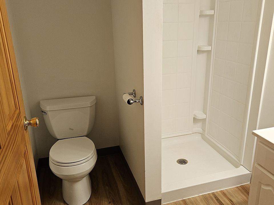 Bathroom with shower.