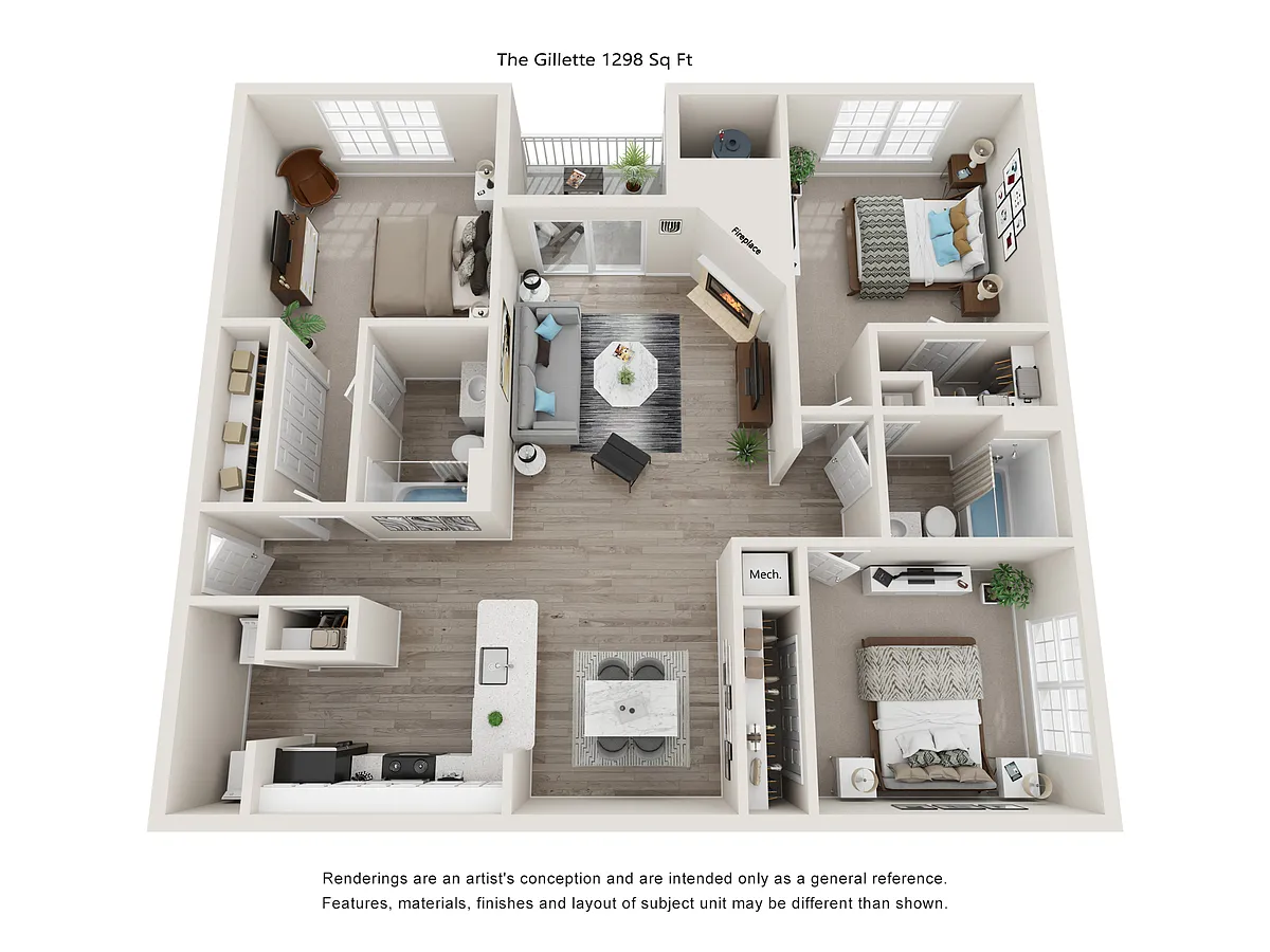 Floor plan The Gillette