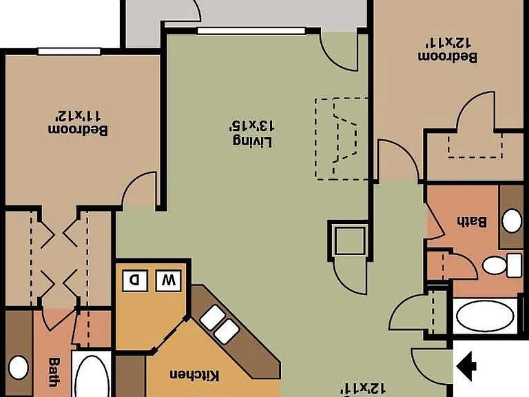 Explore this stylish apartment layout, crafted for modern living and comfort. Explore this stylish apartment layout, crafted for modern living and comfort.