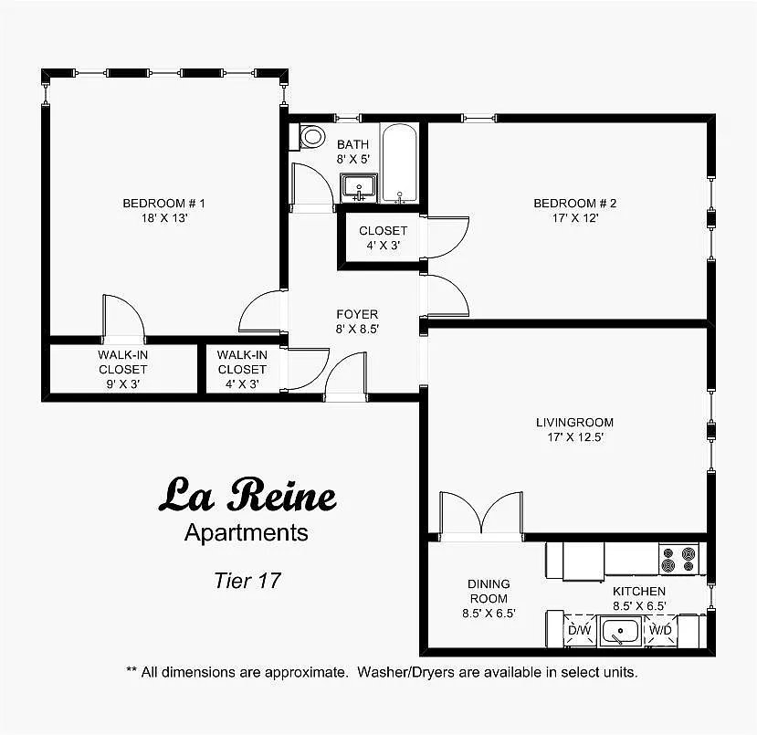 Floor plan Tier 17