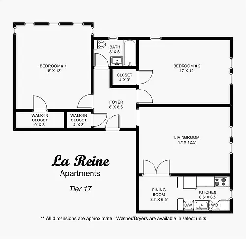 Floor plan Tier 17