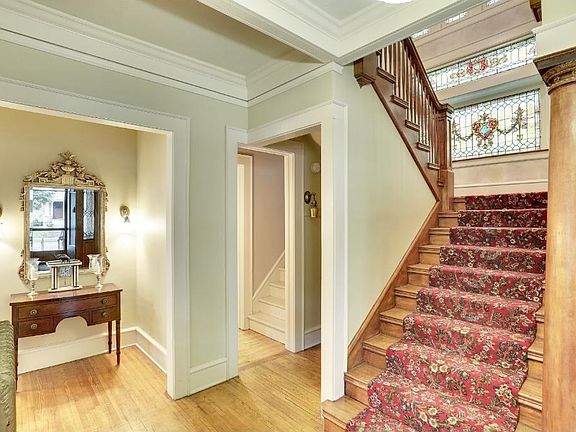 From an era when the primary staircase was truly grand!  The era also allowed for a second staircase to bring you to the kitchen and back of the house.