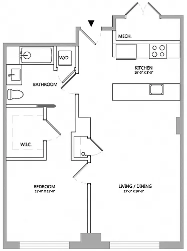 Floor plan 1 Bed/1 Bath-05