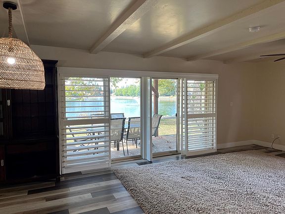 Main floor view of Lake from Dining area