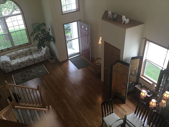 Looking down from upstairs 