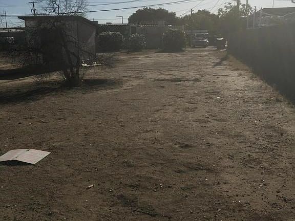 Facing west view of lot
