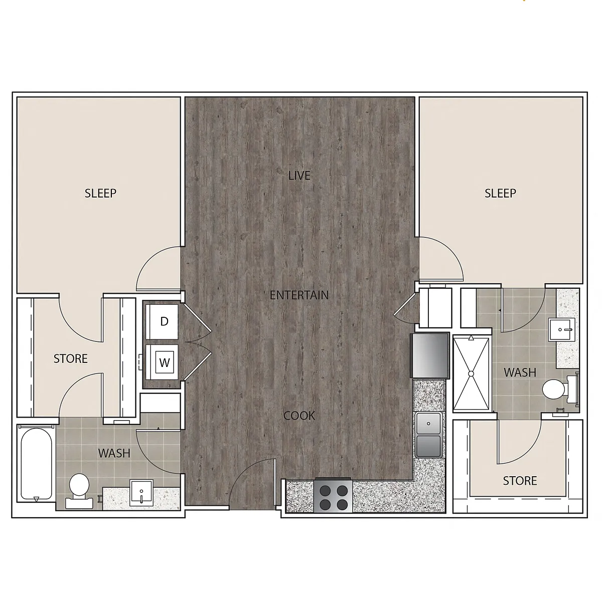 Floor plan 2A
