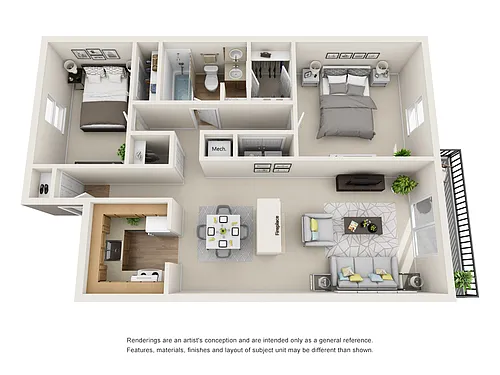 Floor plan 2B
