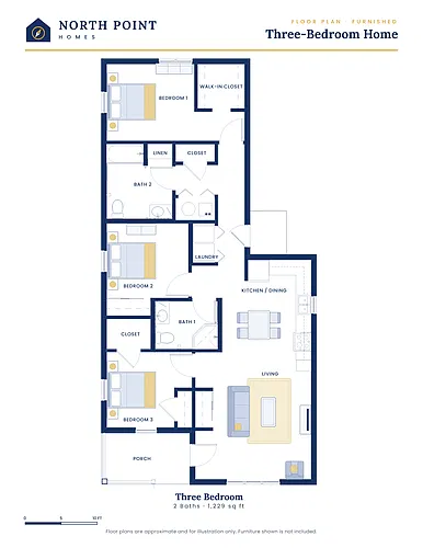 Floor plan 3 Bed - House
