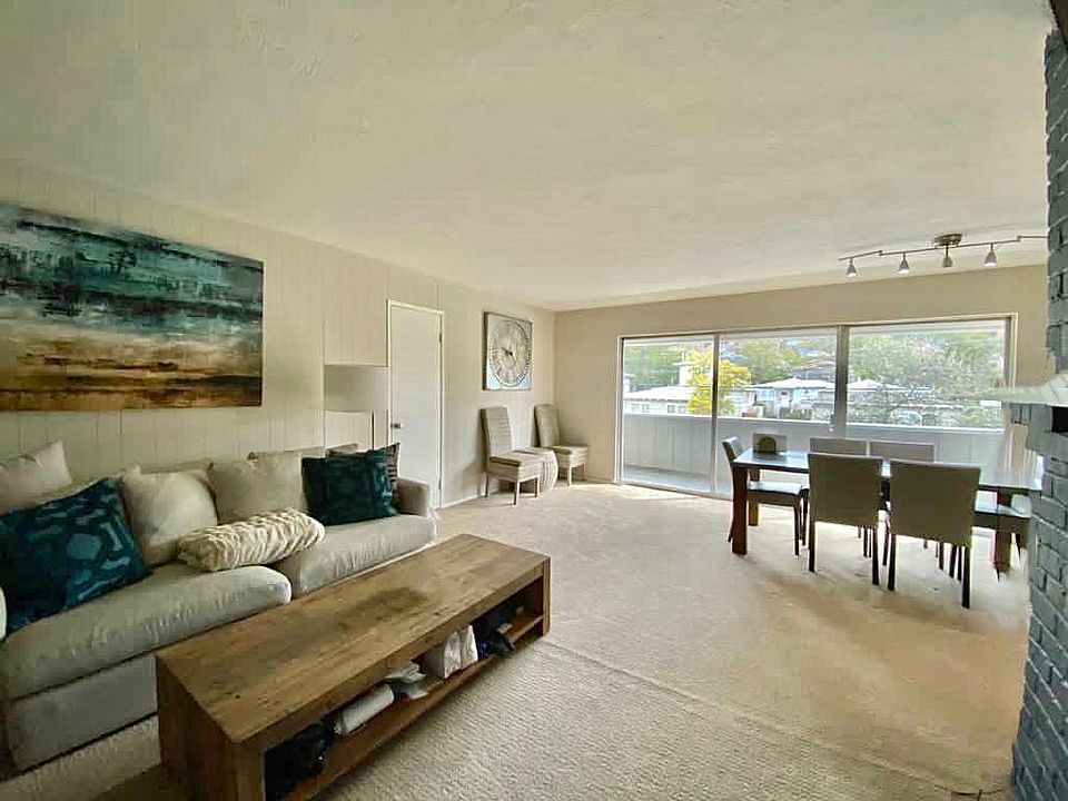 Open space layout with walk-out balcony