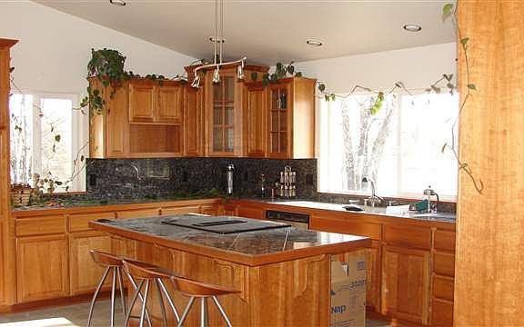 Kitchen With Island Stove