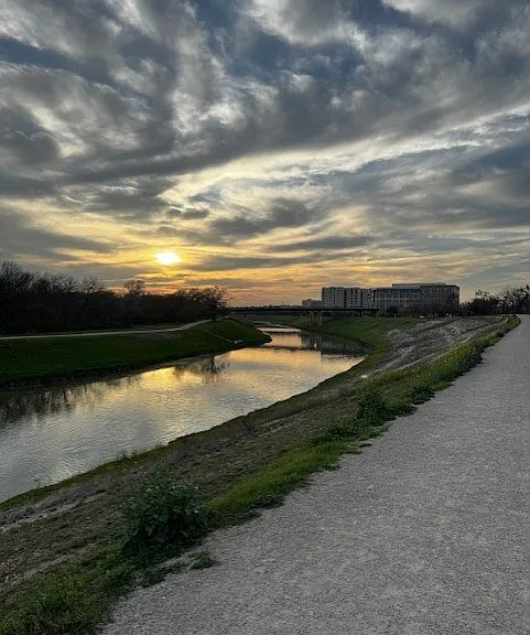 Scenic Trinity Trails Pathway Just Steps from The Elm at River Park