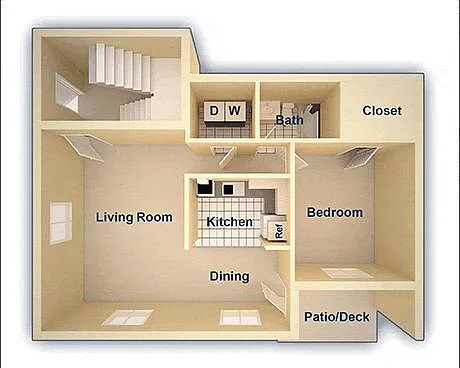 Floor plan One Bedroom