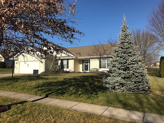 Front of house in autumn